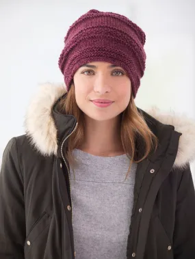 Simple Texture Slouch Hat (Knit) - Version 1
