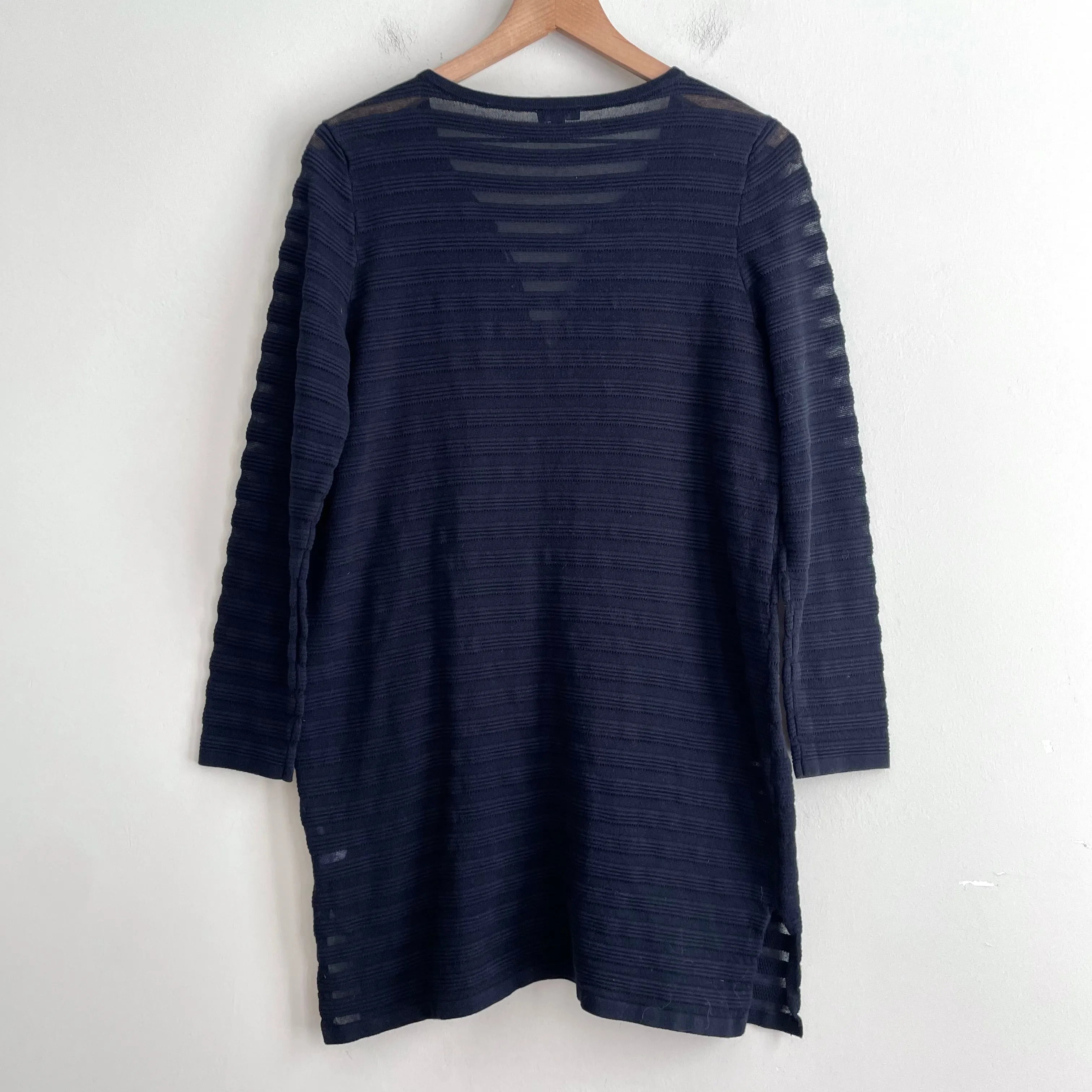 Striped Knit Swim Cover Dress