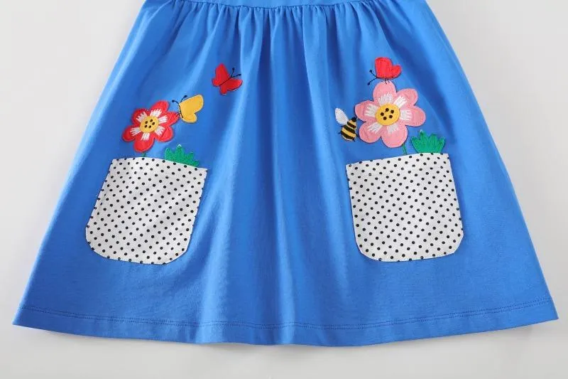 Summer Floral Dress for Toddler/Kid Girls