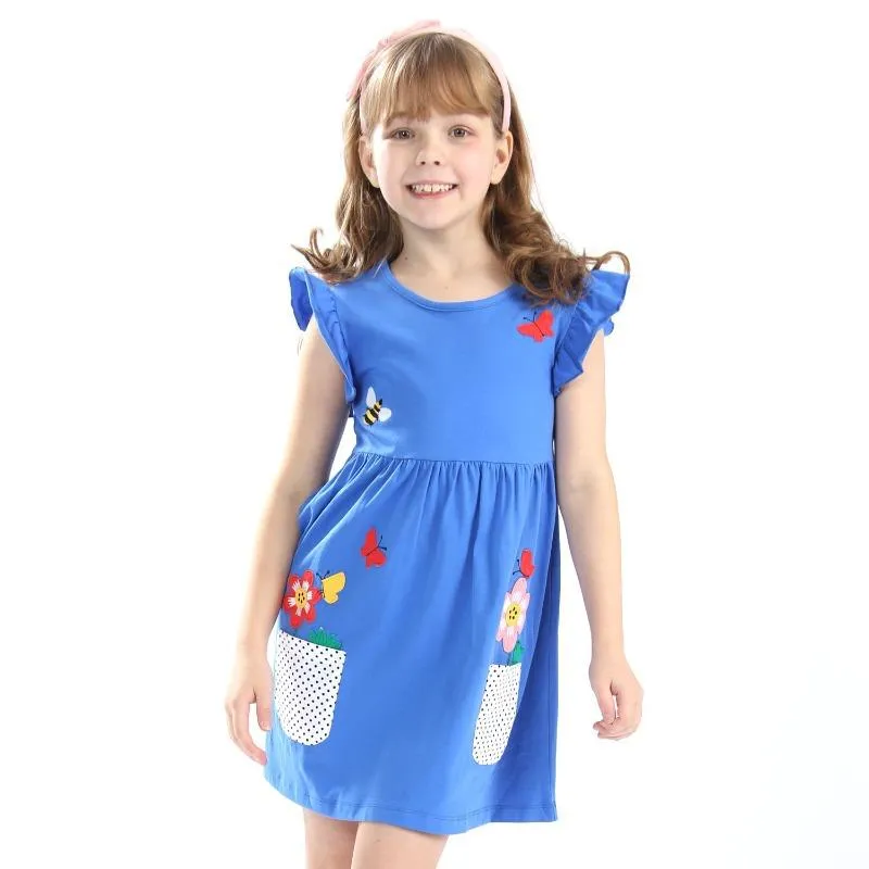 Summer Floral Dress for Toddler/Kid Girls
