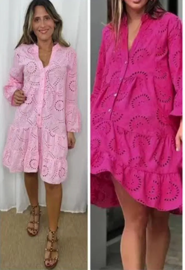 Summer premium cotton chikenkari Dress