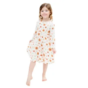 Sweet Bamboo Swirly Girl Dress | Sunflower