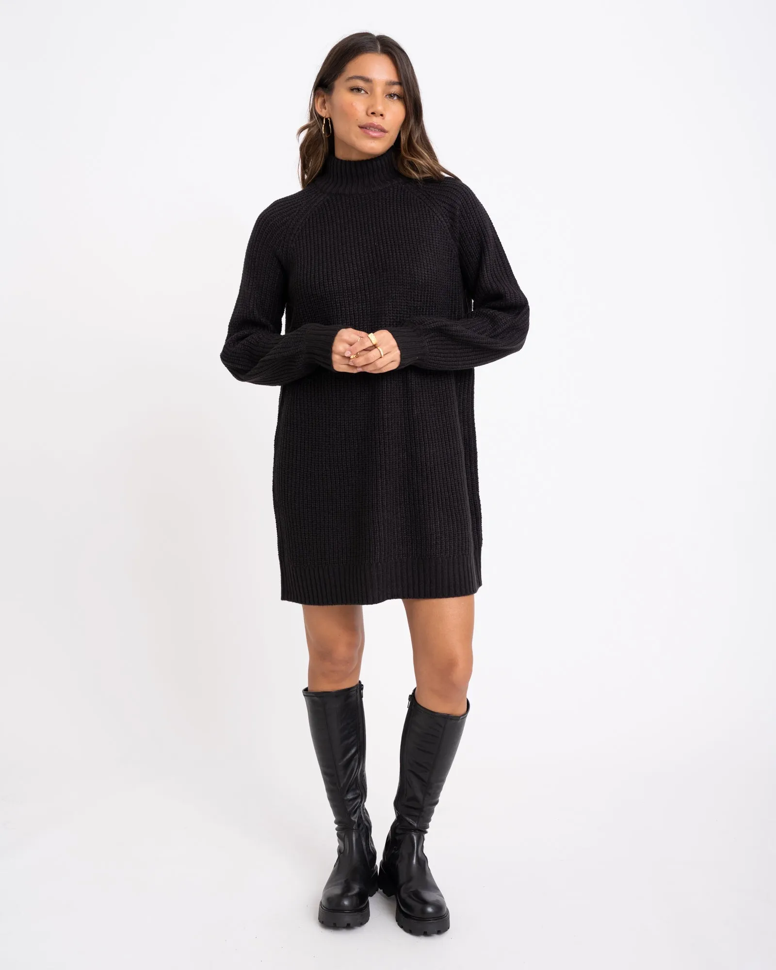 Timmy Knit Dress Black