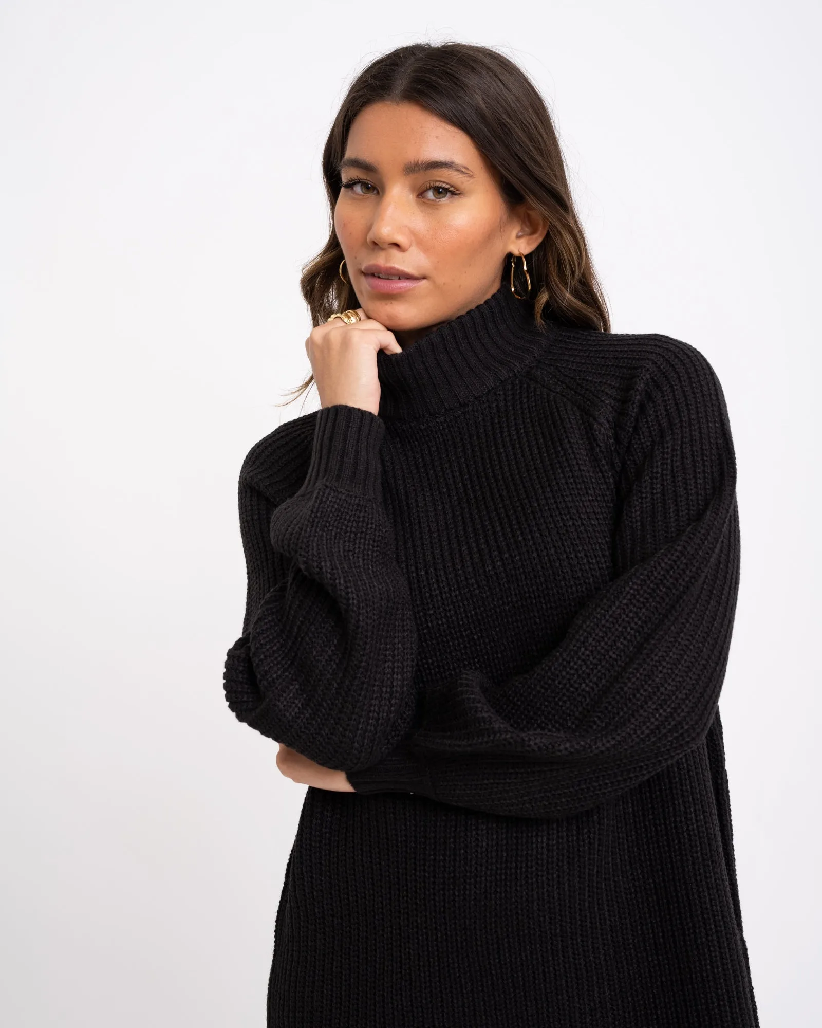 Timmy Knit Dress Black
