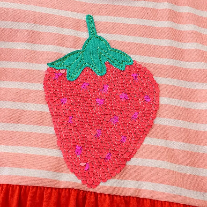 Toddler Girl's Pink/Red Strawberry Dress