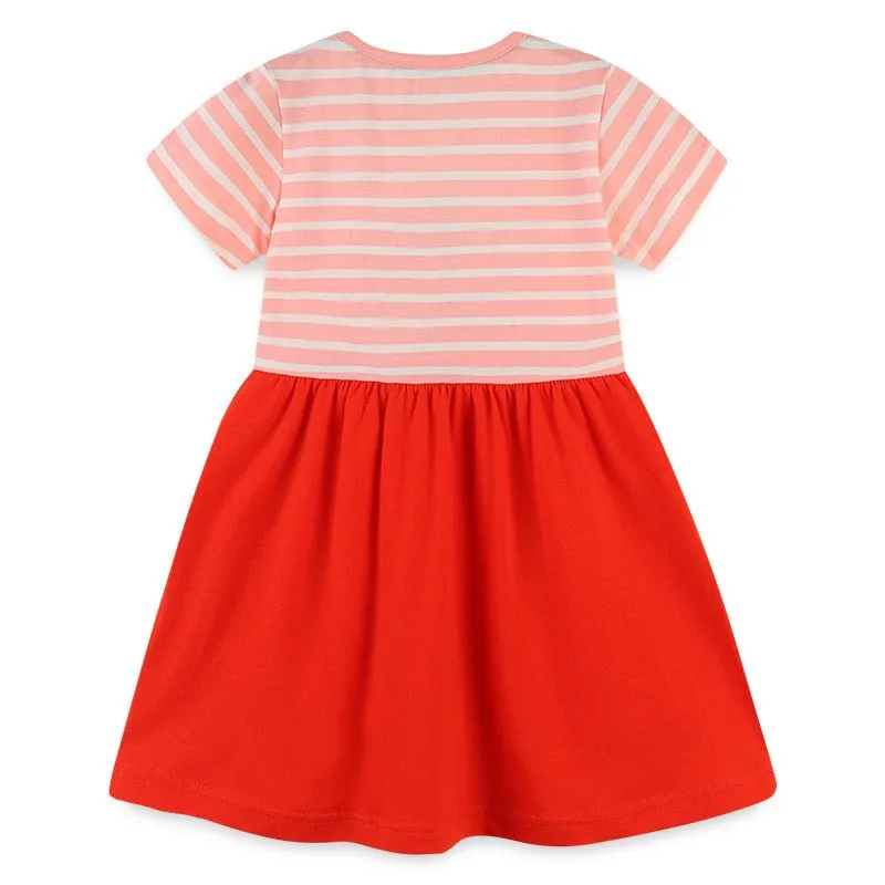 Toddler Girl's Pink/Red Strawberry Dress