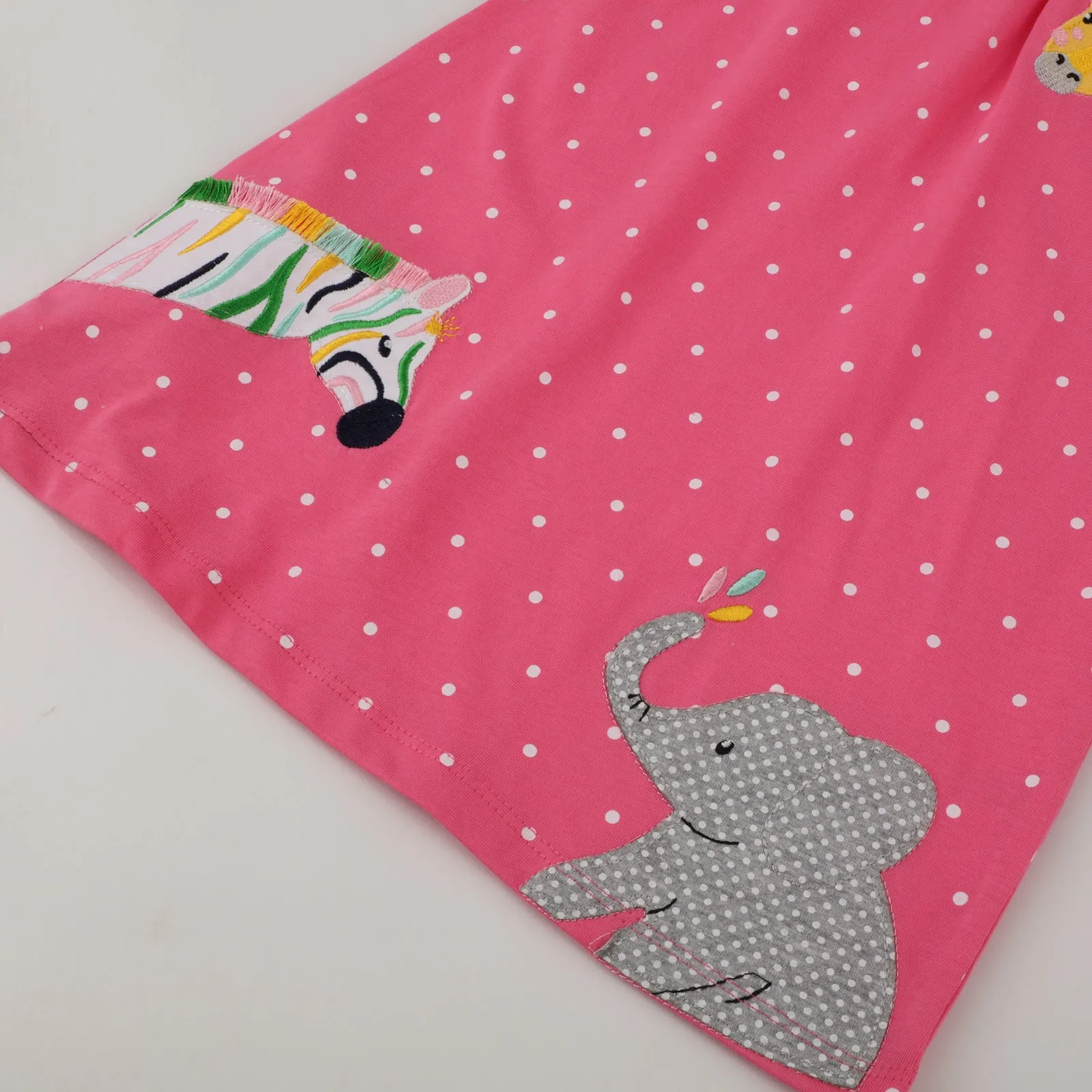 Toddler Girl's Short Sleeve Animal Print Dress