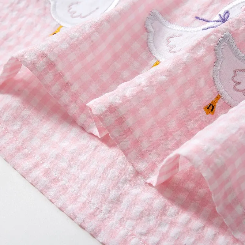 Toddler/Kid Girl's 2 Colors Sleeveless Cartoon Dress