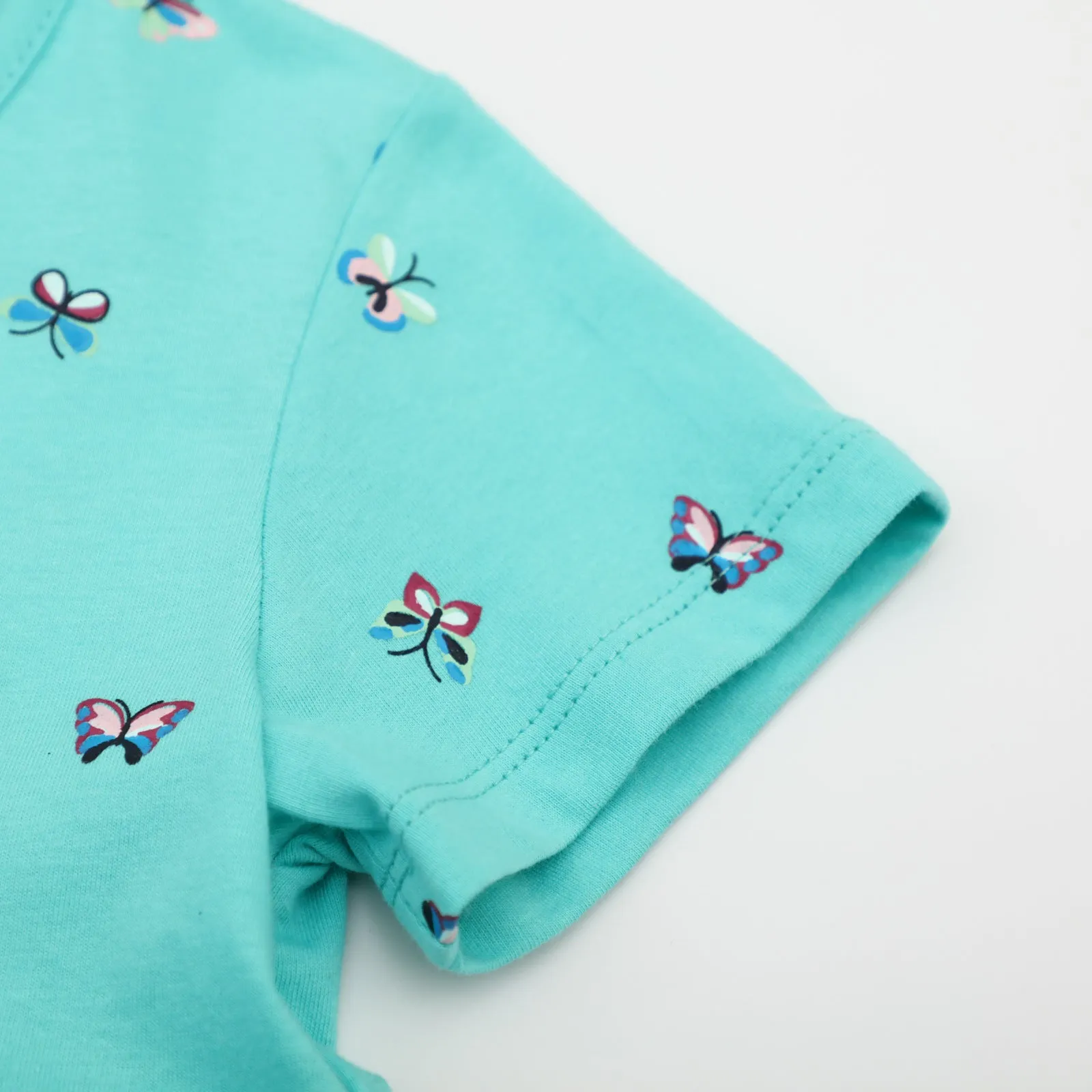 Toddler/Kid GIrl's Allover Butterfly Print Blue Dress