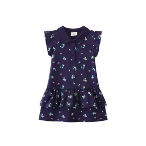 Toddler/Kid Girl's Allover Floral Design Dress for Summer