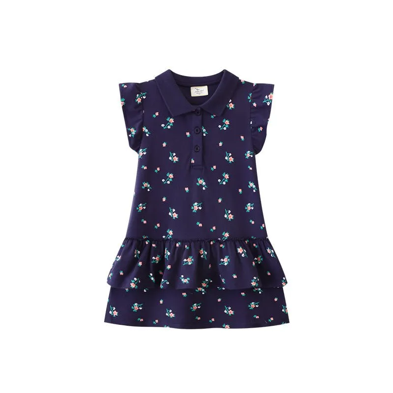 Toddler/Kid Girl's Allover Floral Design Dress for Summer