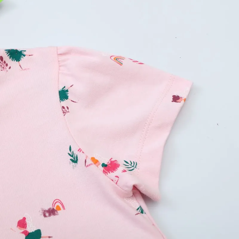 Toddler/Kid Girl's Little Princess Print Pink Dress