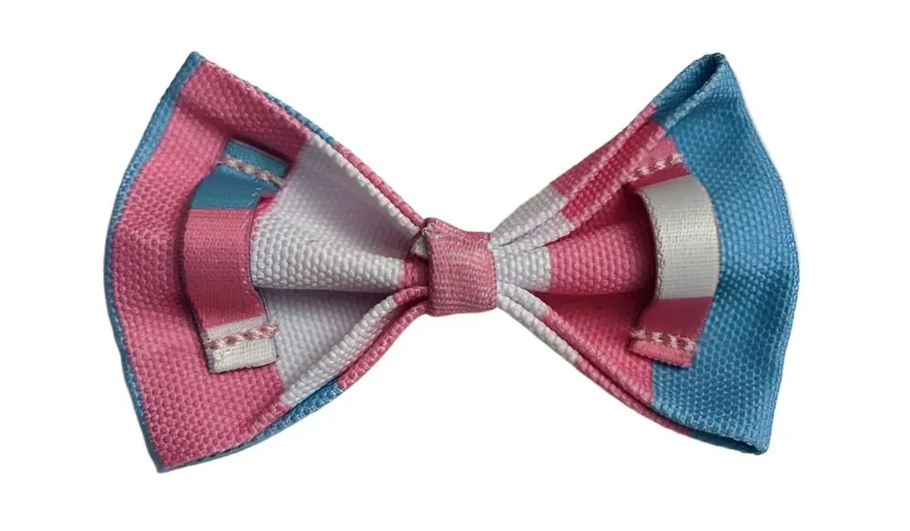 Trans Pet Collar Bowtie