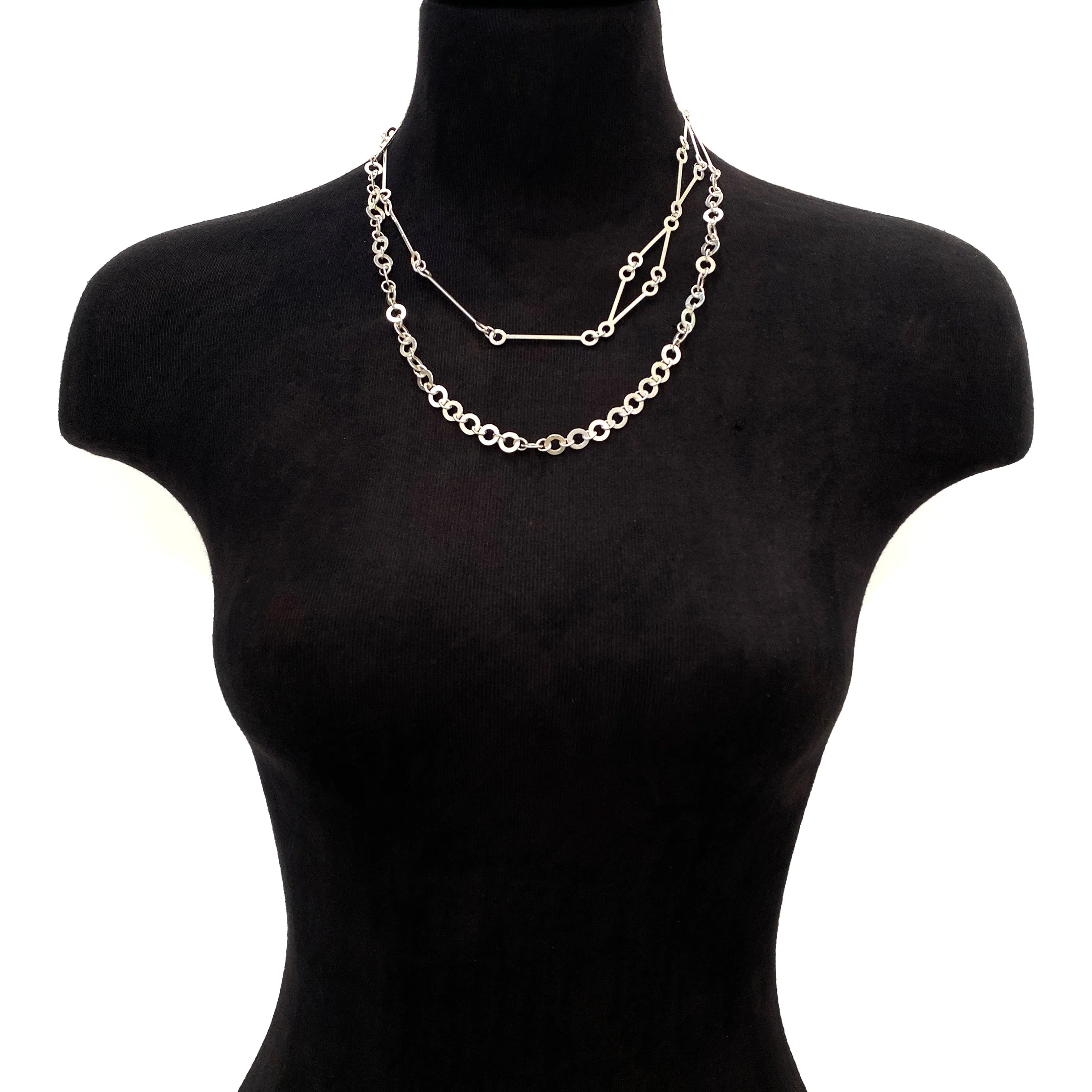 Triangular Chain Link Necklace