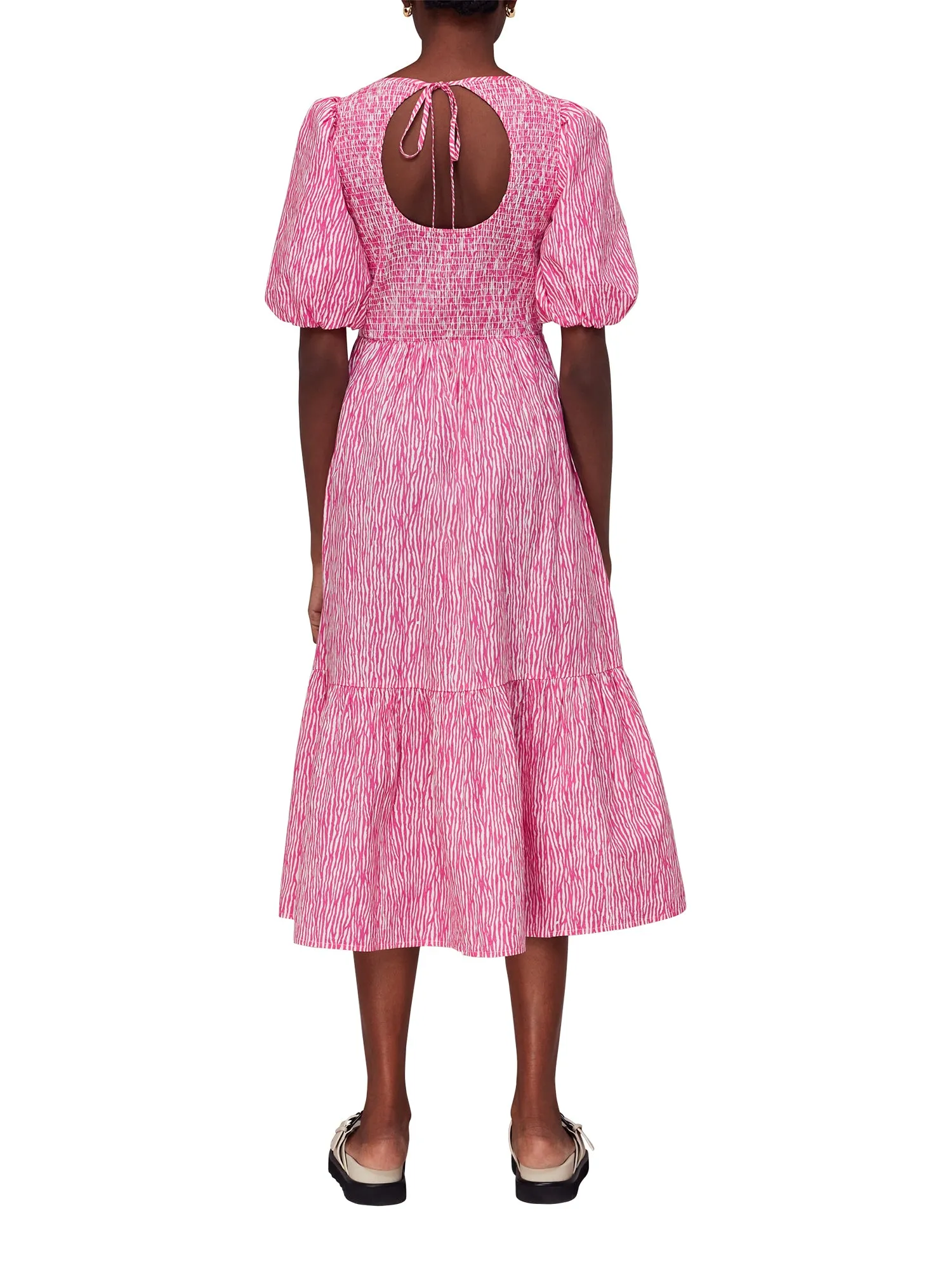 Uneven Lines Midi Dress