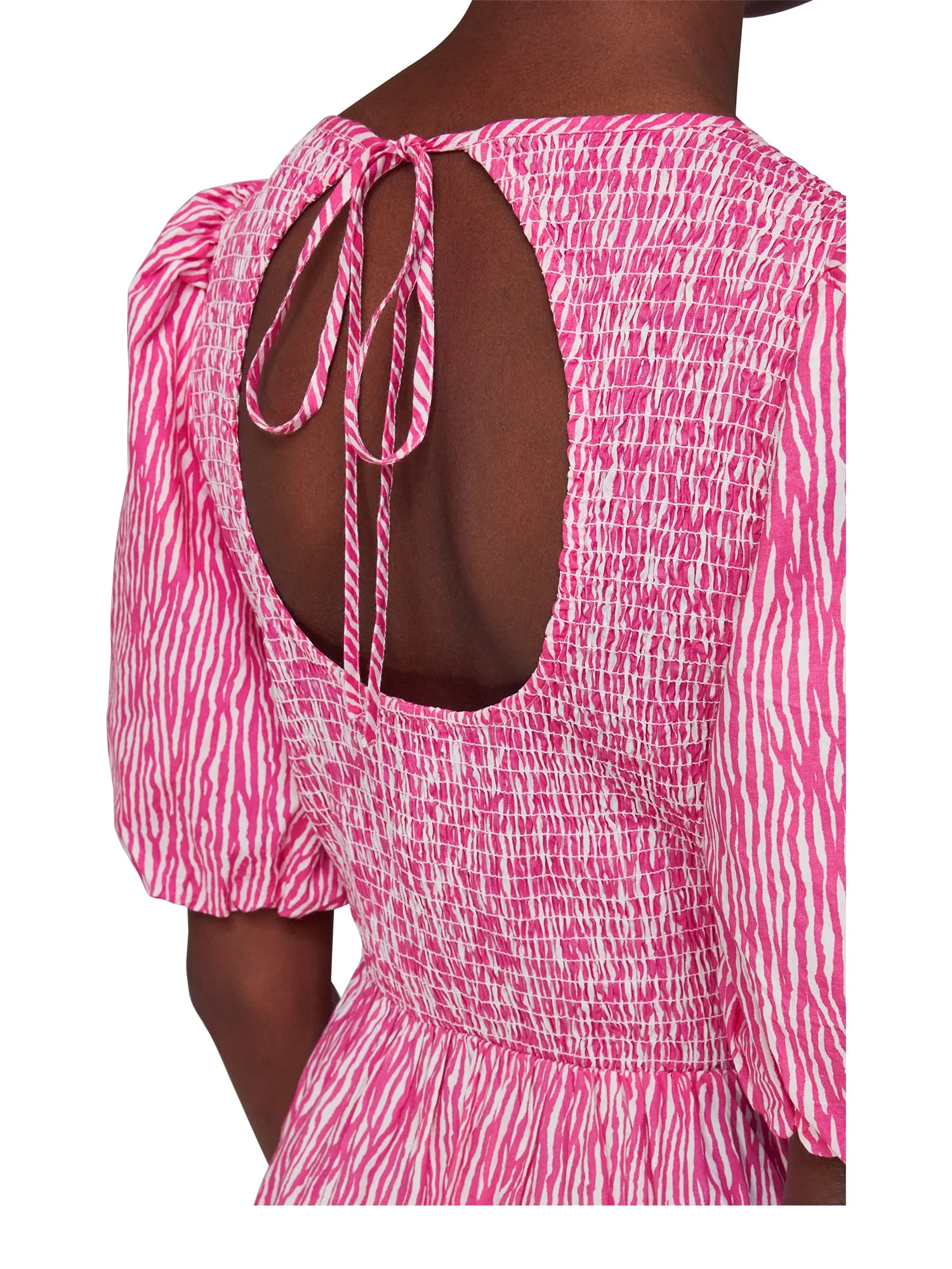 Uneven Lines Midi Dress