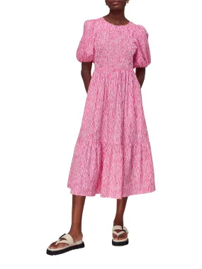 Uneven Lines Midi Dress