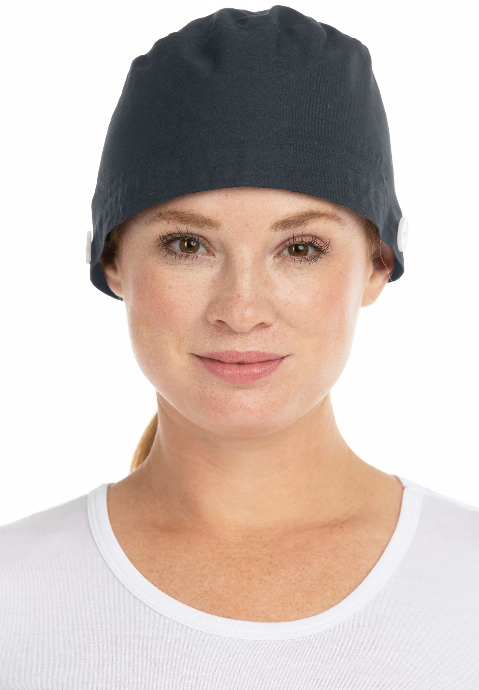 Unisex Tie Back Scrub Cap By MediChic / Black
