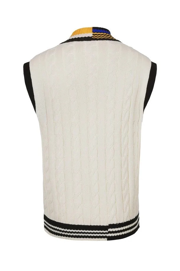(UNISEX) V OVERNECK KNIT VEST