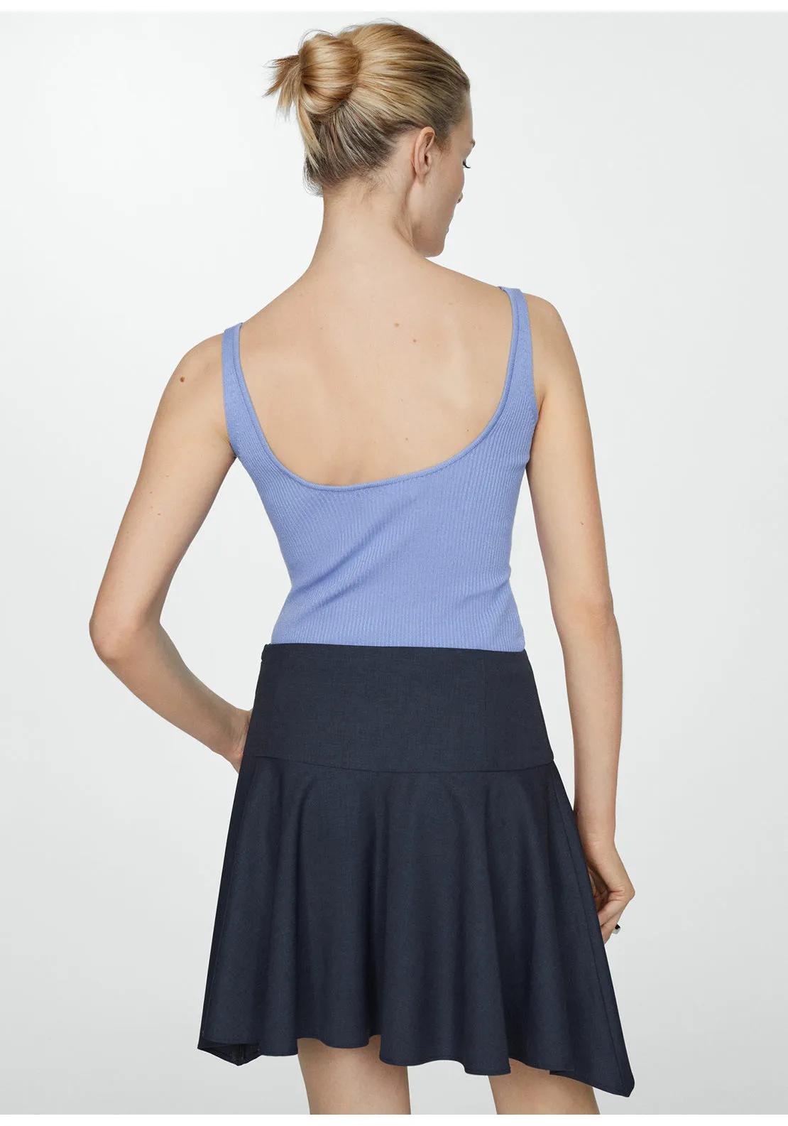 V-neck knitted top