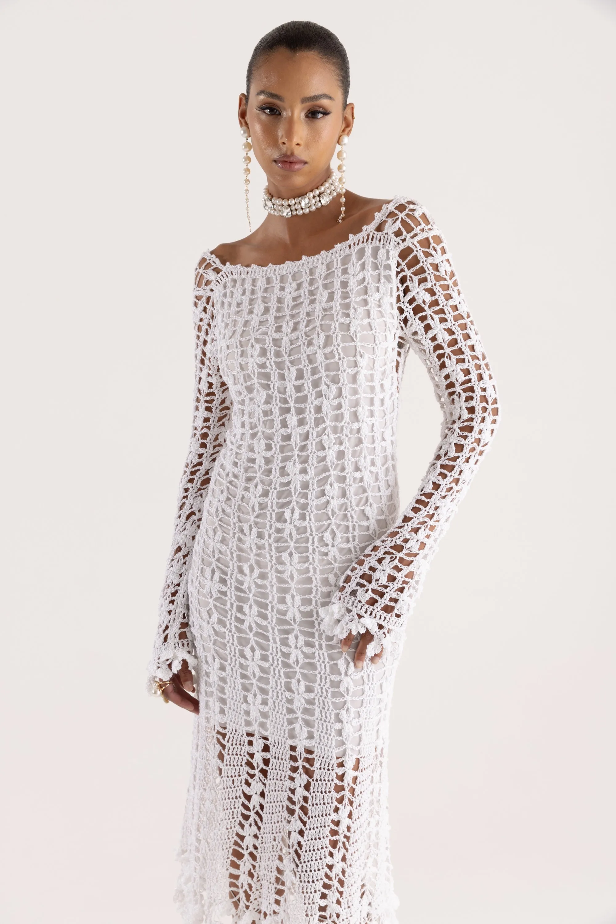Vanilla White Midi Dress