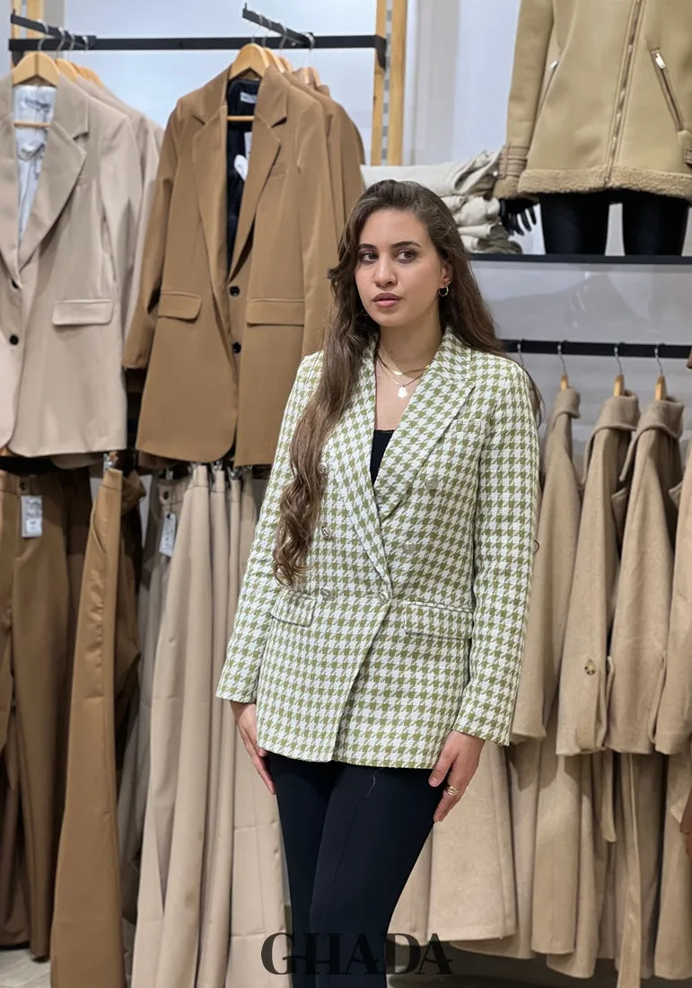 Veste courte en tweed