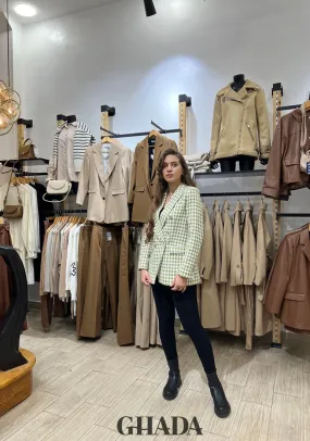Veste courte en tweed