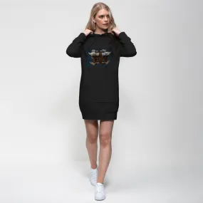 Vicious War Raptor Crate Premium Adult Hoodie Dress