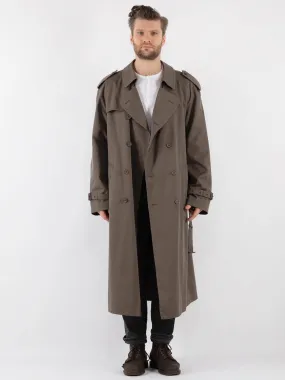 Vintage 70's Men Trench Coat in Khaki