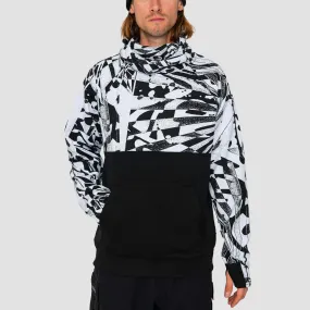 Volcom Hydro Riding Pullover Snow Hoodie Black White