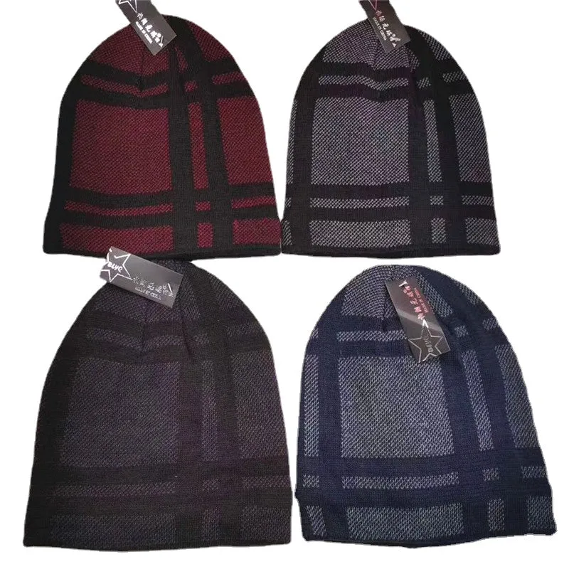 Warm Winter Knit Beanie Hats  Camouflage Woolen Cap Men Unisex