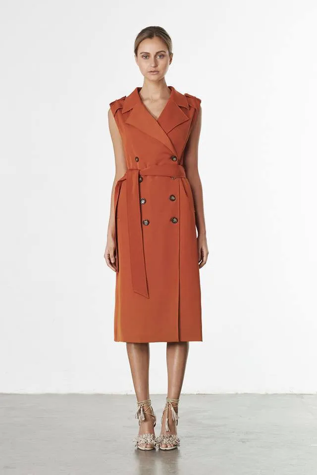Warrior Trench Coat With Detachable Sleeves