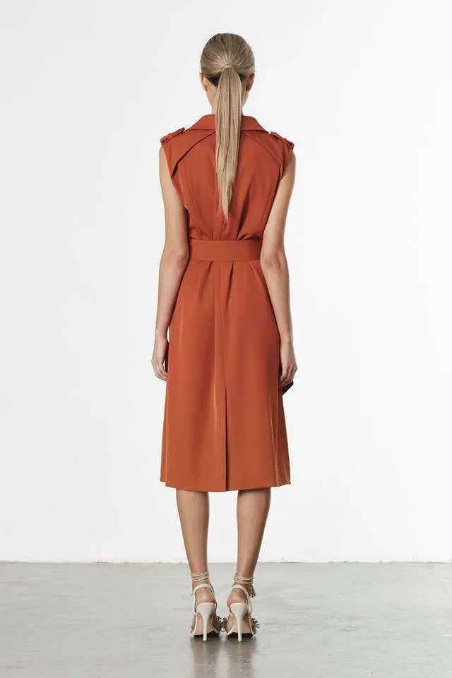 Warrior Trench Coat With Detachable Sleeves