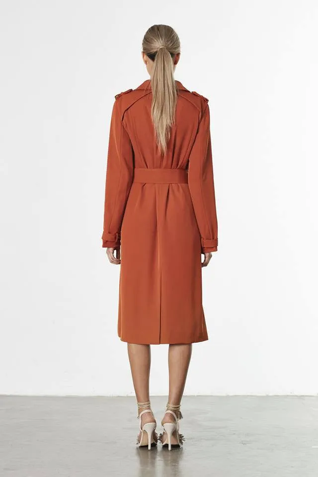 Warrior Trench Coat With Detachable Sleeves