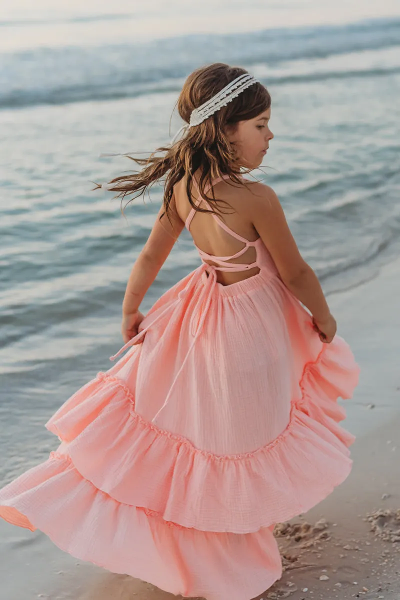 Wendy Dress (vibrant coral muslin)