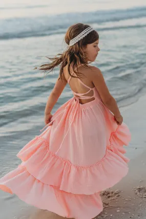 Wendy Dress (vibrant coral muslin)