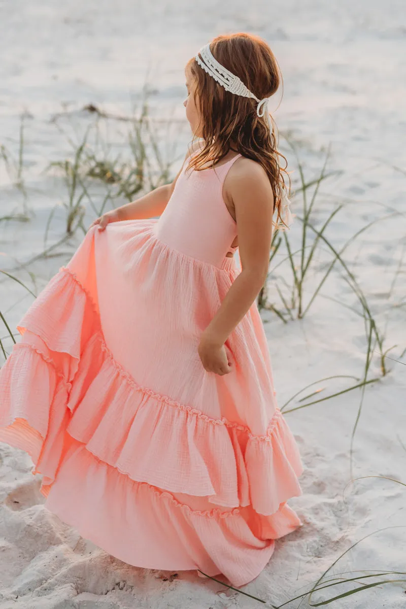 Wendy Dress (vibrant coral muslin)
