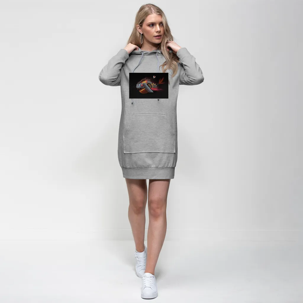 Whale Strider Premium Adult Hoodie Dress