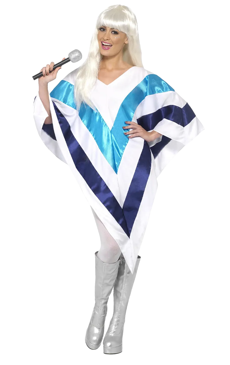 Womens 70s Super Trooper Abba Cape