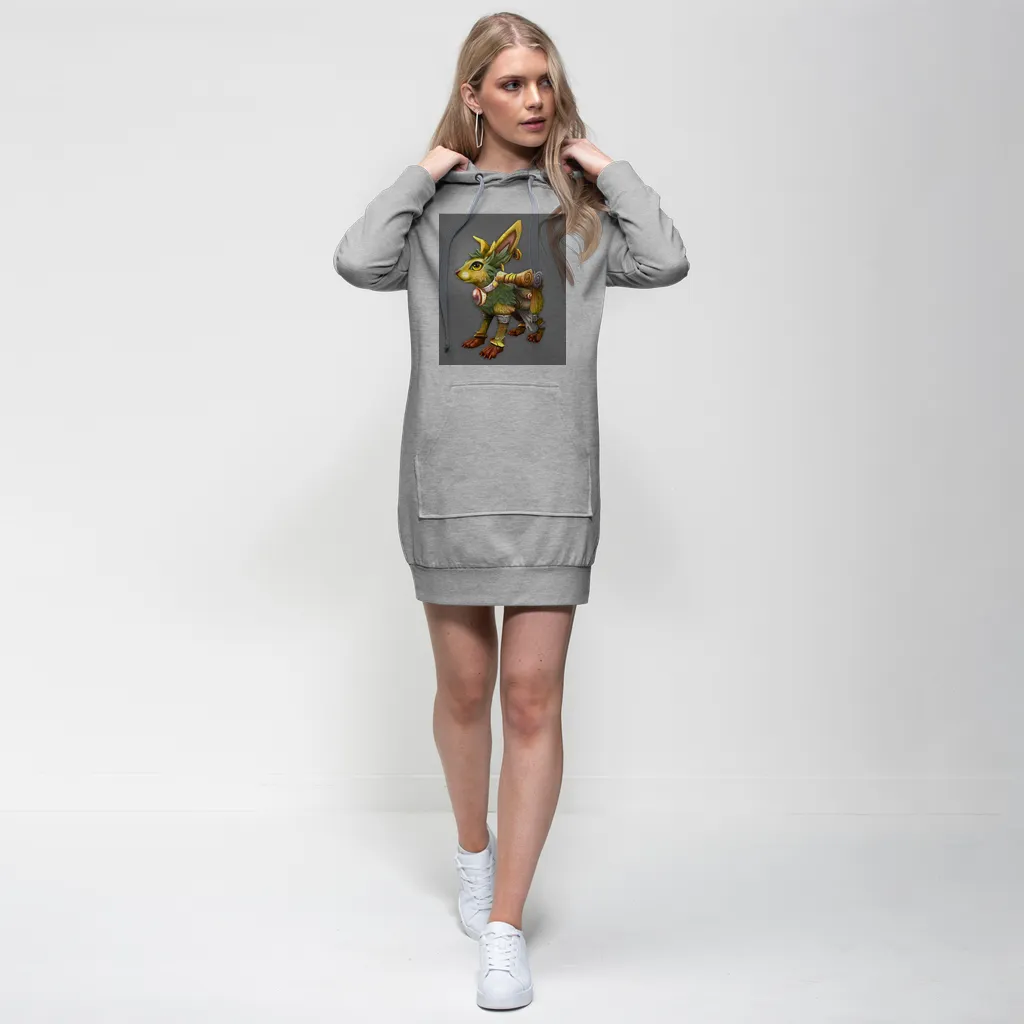 Yellow Amara Premium Adult Hoodie Dress