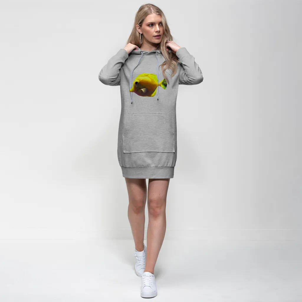 Yellow Fish Premium Adult Hoodie Dress