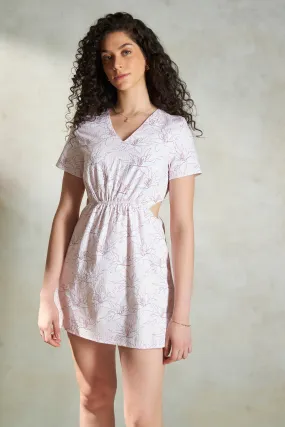 Zeline|Cut-Out Cotton Dress