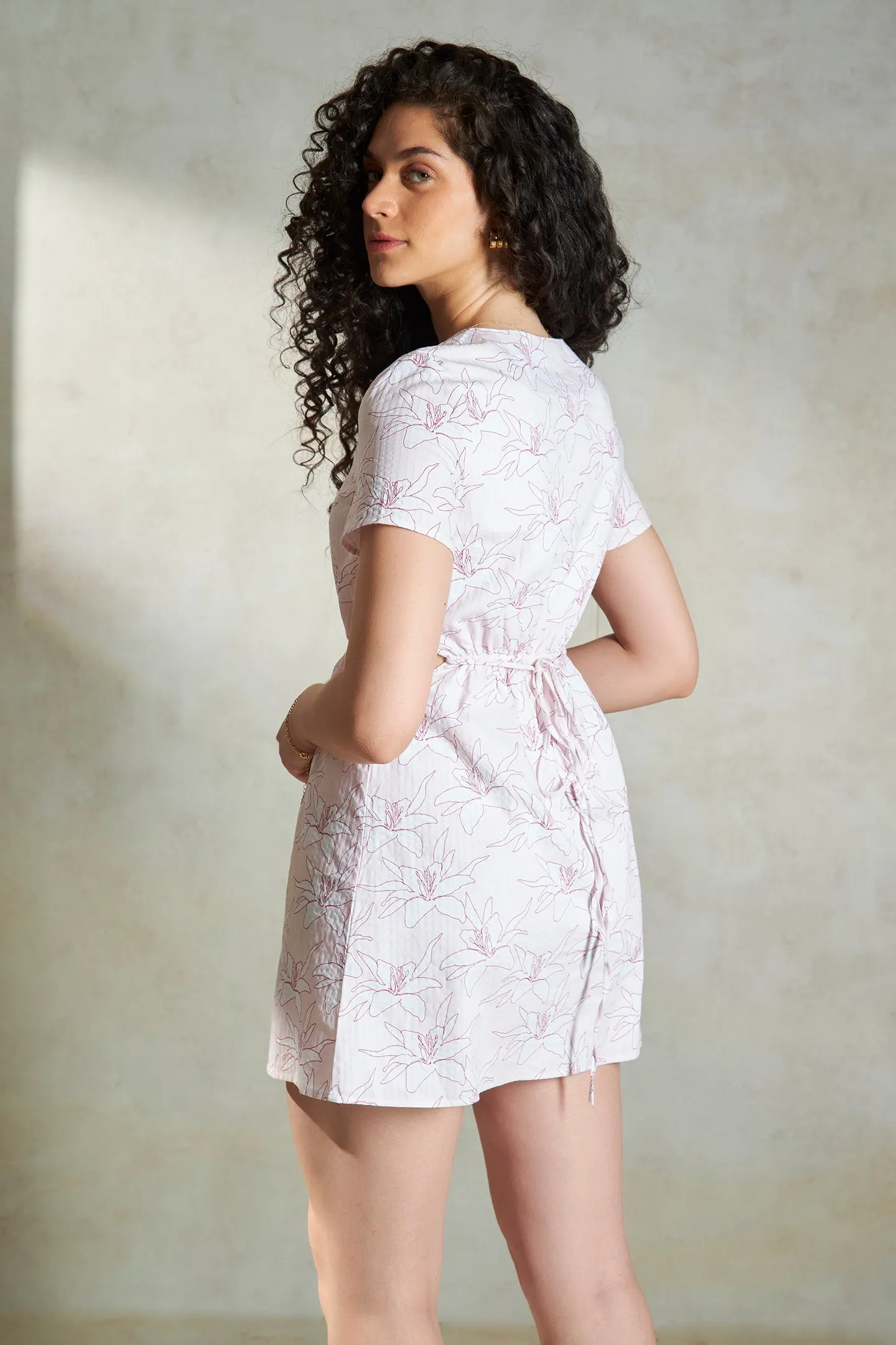 Zeline|Cut-Out Cotton Dress